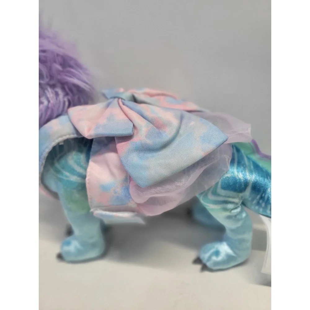 Dog or cat mulyi color bow dress pet‎ apparel sz s